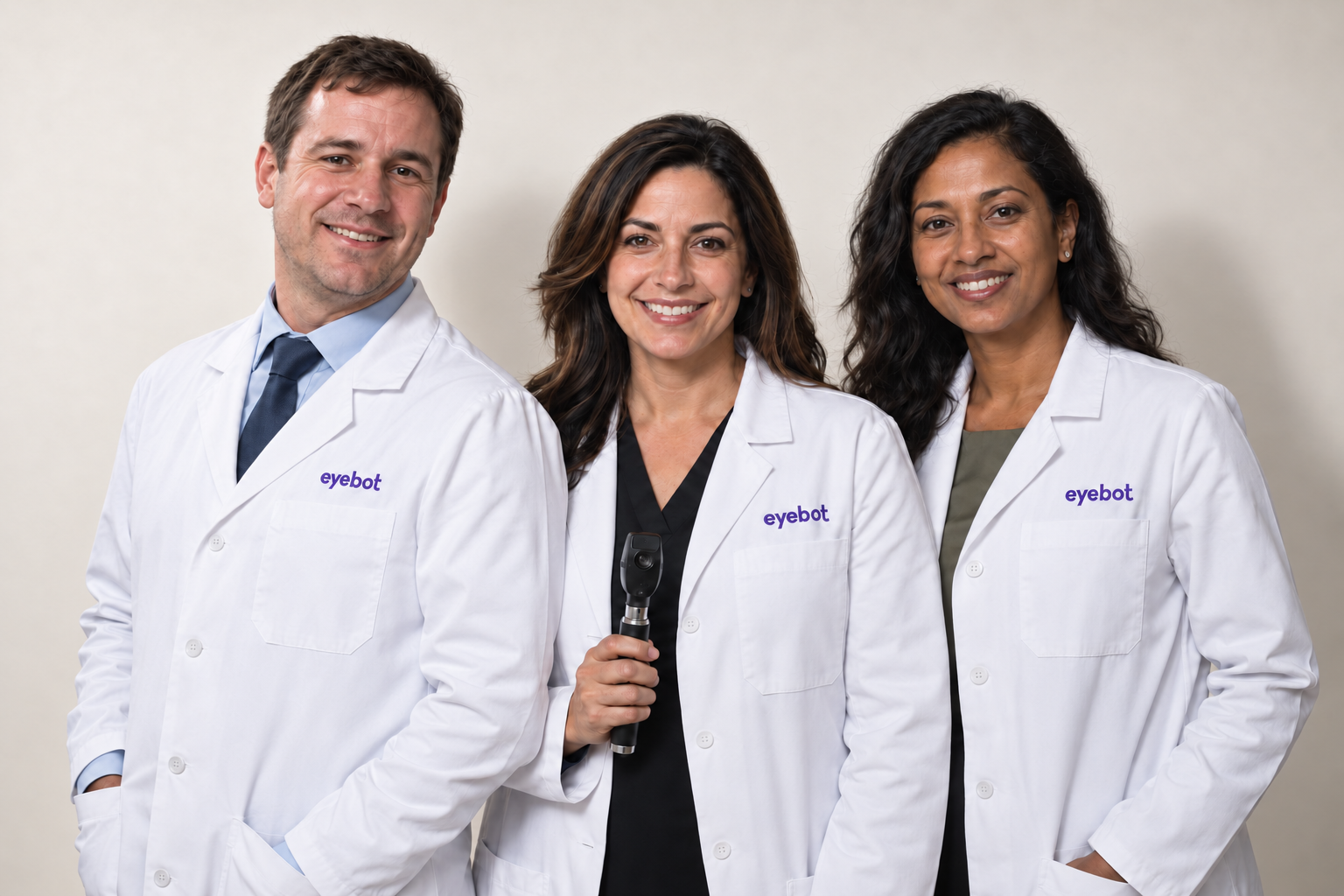 Eyebot network eye doctors in white coats